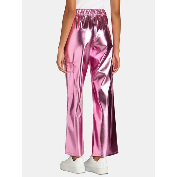 Copied - No Boundaries Cargo Wide Leg Pink - Picture 4 of 5